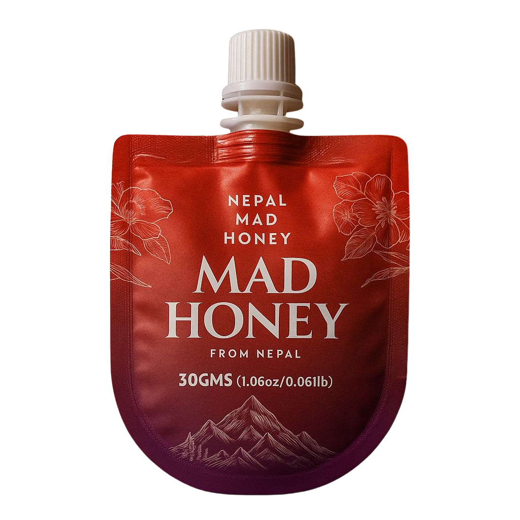 Authentic Nepal Mad Honey Pouch – 30g Raw Himalayan Cliff Honey